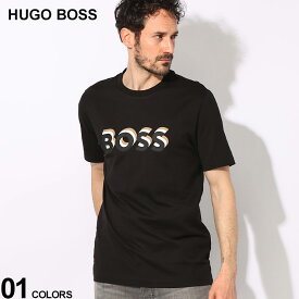 HUGO BOSS (ヒューゴボス) シグネチャーロゴプリント クルーネック 半袖 Tシャツ HB50506923 ブランド メンズ 男性 トップス Tシャツ 半袖 シャツ