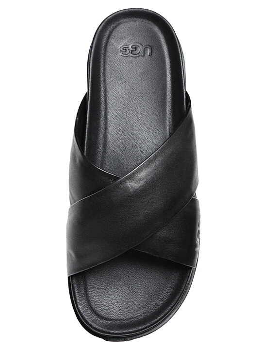 楽天市場】UGG (アグ) フルグレインレザー キャピトラ クロス スライド 