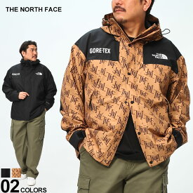 THE NORTH FACE ザ ノースフェイス マウンテンジャケット GORE-TEX フルジップ＆ボタン GTX MounTain JackeT NF0A831D22 大きいサイズ メンズ ブラック ベージュ 1XL 2XL