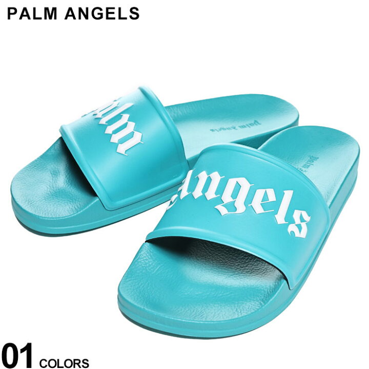 楽天市場】Palm Angels (パームエンジェルス) エンボスロゴ スライド 