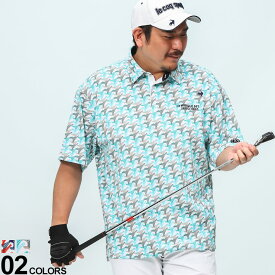 le coq sportif ルコックスポルティフ GOLF ゴルフ 半袖 ポロシャツ トップス 特化型設計 ストレッチ 吸汗速乾 大きいサイズ メンズ 3L 4L 5L