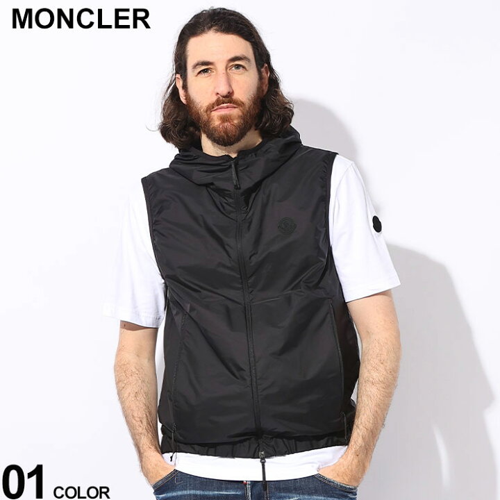 楽天市場】MONCLER (モンクレール) 撥水 ナイロン ワンポイントロゴ  