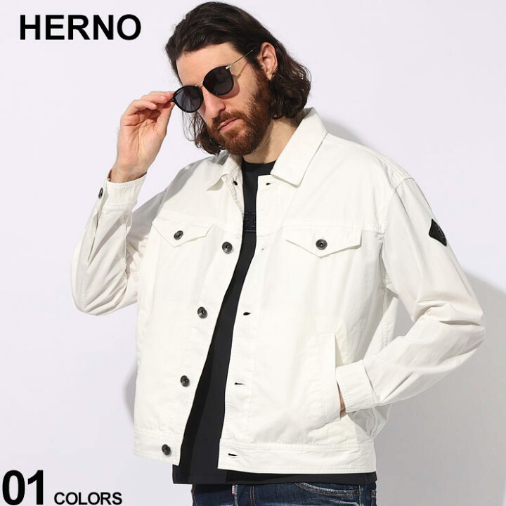 楽天市場】HERNO (ヘルノ) コットン ロゴアクセント フルボタン CPO  
