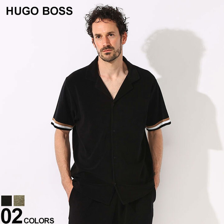 楽天市場】HUGO BOSS (ヒューゴボス) BOSS BEACH テリータオル地 袖  