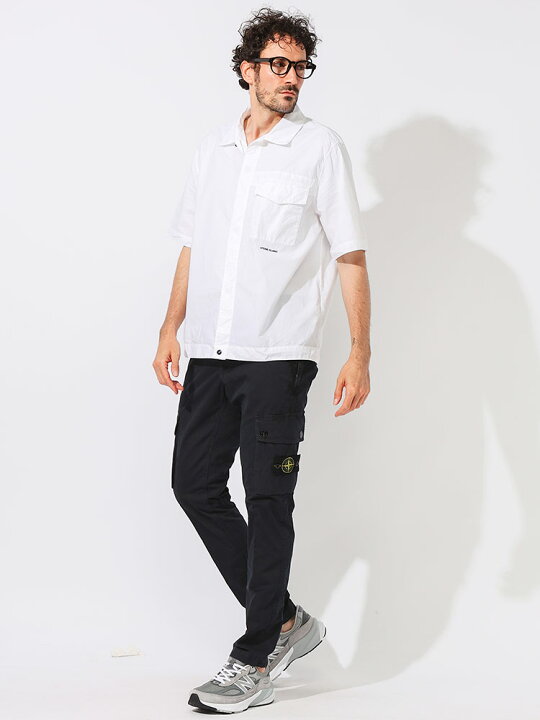 楽天市場】STONE ISLAND (ストーンアイランド) コットン 隠しボタン 