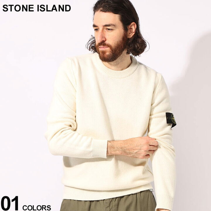 楽天市場】ストーンアイランド STONE ISLAND ウール ロゴパッチ クルー 