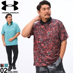 UNDER ARMOUR A_[A[}[  |Vc USAKi 傫TCY 1XL 2XL 3XL Y LOOSE UPF50 OtBbNvg T2G Printed Polo 1383715 St X|[c  g[jOEFA