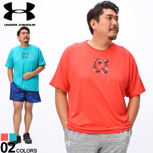 UNDER ARMOUR A_[A[}[  TVc 1XL 2XL 3XL 4XL USAKi 傫TCY Y LOOSE  BOXvg TECH PRINT FILL SS X|[c W jO g[jOEFA