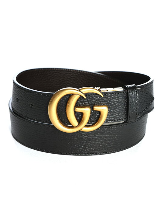楽天市場】グッチ GUCCI ダブルG ゴールドバックル リバーシブル 