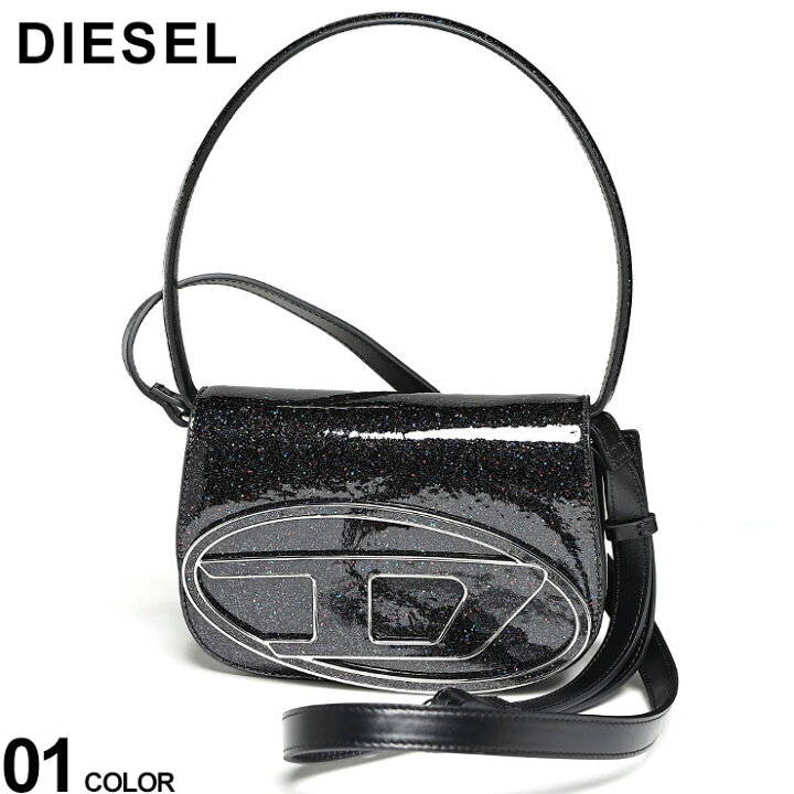 楽天市場】ディーゼル DIESEL グリッター Dロゴ 2WAY ハンドバッグ 1DR  
