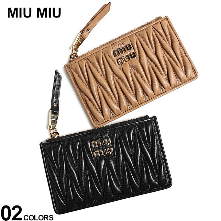 楽天市場】ミュウミュウ MIUMIU マテラッセレザー エンベロープ ミニ  