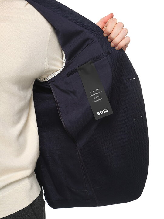 楽天市場】ヒューゴボス HUGO BOSS ストレッチ ウール×コットン 