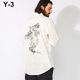 ワイスリー Y-3 ストレッチ コットン グラフィックプリント 長袖 シャツ GFX Y3JE9273 ブランド メンズ 男性 トップス シャツ 長袖シャツ