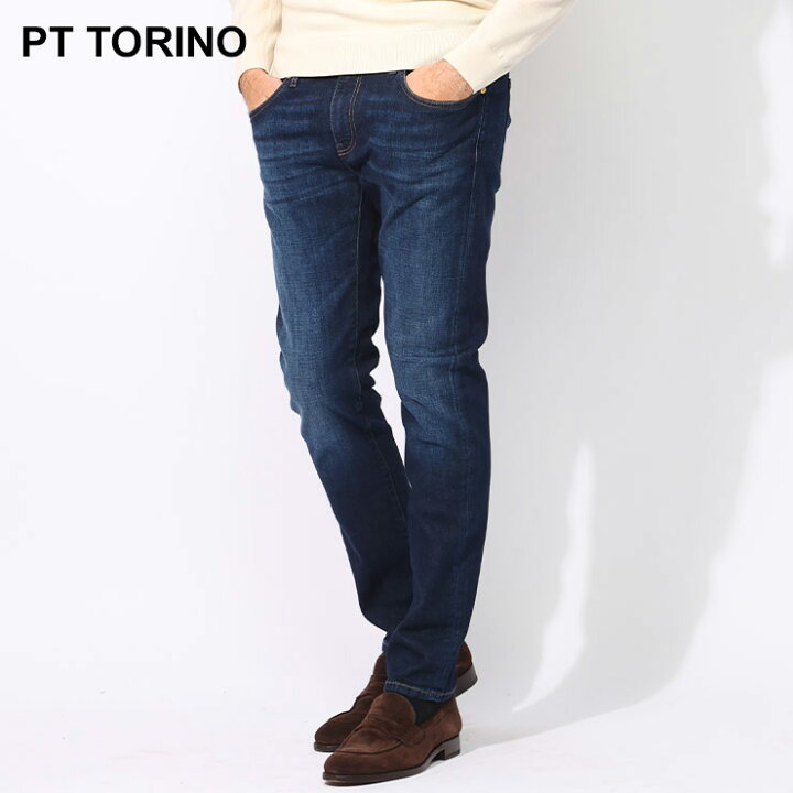 楽天市場】ピーティートリノ PT TORINO ストレッチ スリムストレート