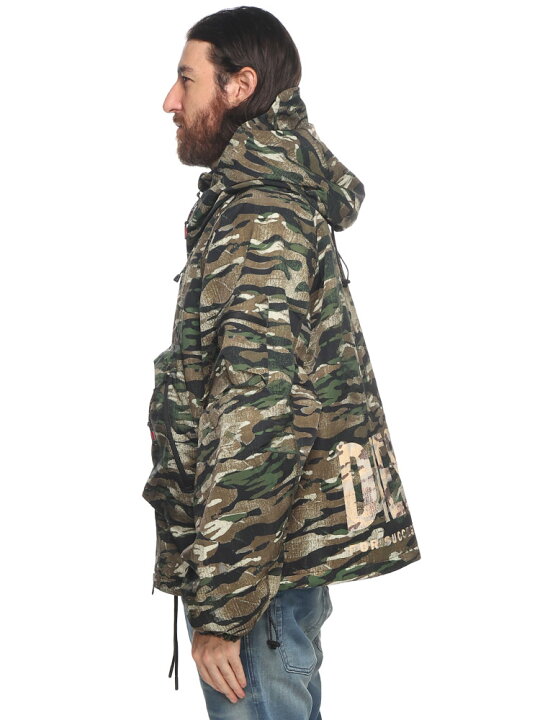 楽天市場】ディーゼル DIESEL カモフラ柄 バックロゴ ジッパー付き  