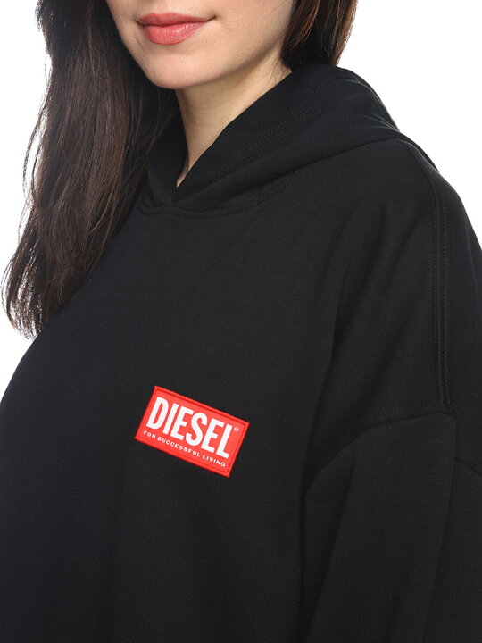 楽天市場】ディーゼル DIESEL ボックスロゴ ポケット付き パーカー 