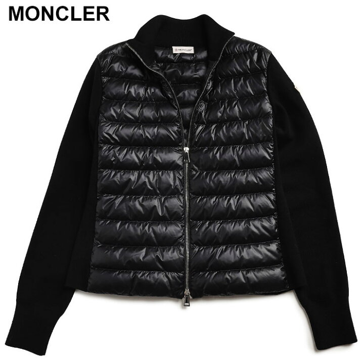 楽天市場】モンクレール MONCLER 切り替えダウン フルジップ ニット 