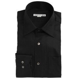 SARTORIA DEL GROSSO (サルトリアデルグロッソ) 日本製 カルゼ生地 セミワイドカラー 長袖 ワイシャツ 524113 メンズ ビジネス 紳士 シャツ ワイシャツ Yシャツ 長袖 無地