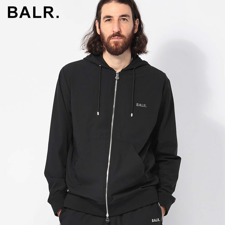 楽天市場】ボーラー BALR. メタリックロゴ フルジップ パーカー 