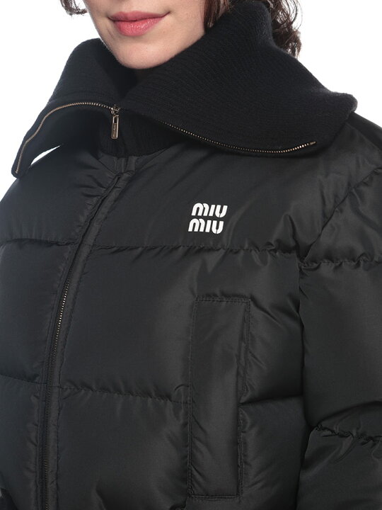 楽天市場】ミュウミュウ MIU MIU ニットカラー ショート丈 クロップド  