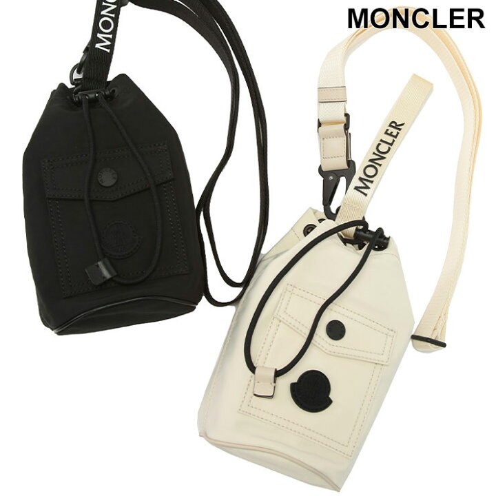 楽天市場】モンクレール MONCLER ロゴ ボディストラップ付 ミニポーチ  
