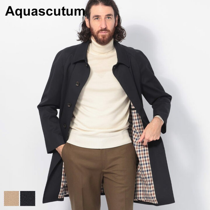 楽天市場】アクアスキュータム Aquascutum 総裏チェック シングル 
