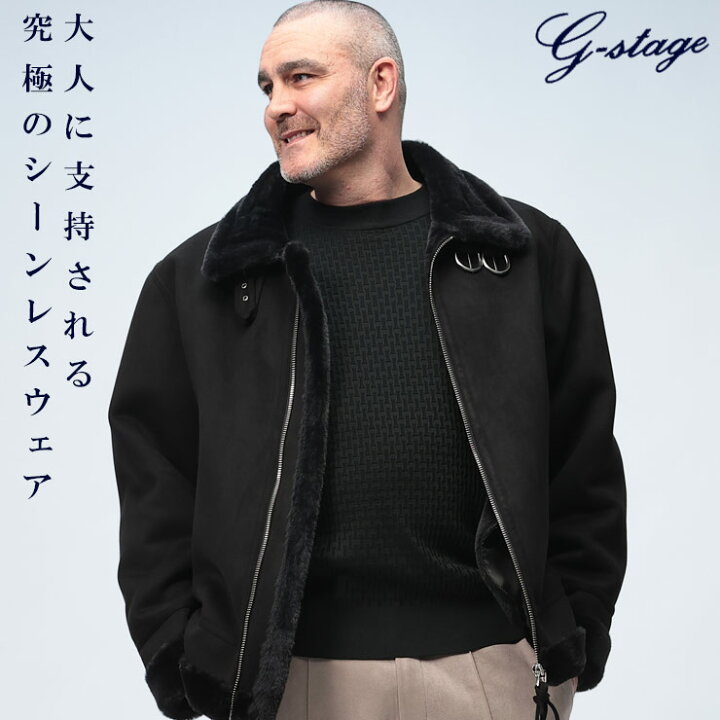 メンズ】フェイクムートンジャケット サイズ4L（LL〜3L相当） 