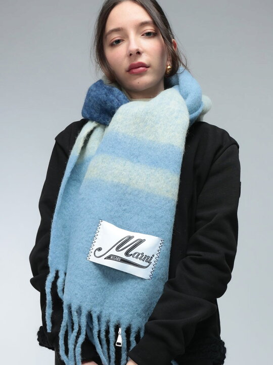 楽天市場】マルニ MARNI アルパカ モヘア ストライプ マフラー  