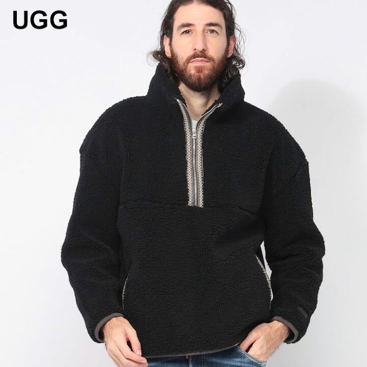 楽天市場】アグ UGG 裏フリース ハーフジップ ボアジャケット braid