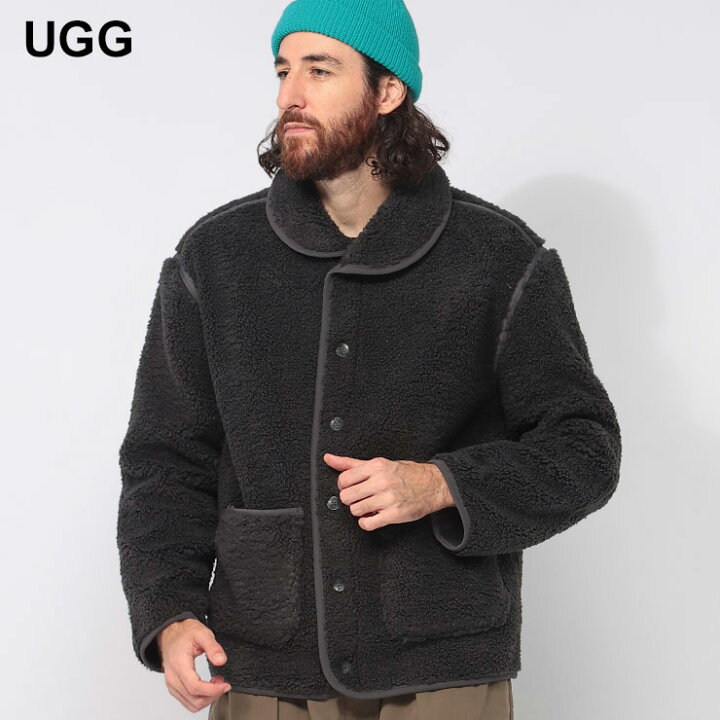 楽天市場】アグ UGG 裏フリース パッチポケット ボアカーディガン Eias 