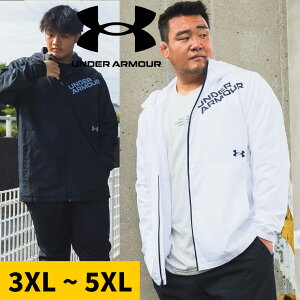EBhu[J[ 3XL 4XL 5XL Wbvp[J[ UNDER ARMOR A_[A[}[ {Ki W[W X|[c TRICOT LINED WOVEN JACKET AE^[ WPbg t[h 傫TCY Y