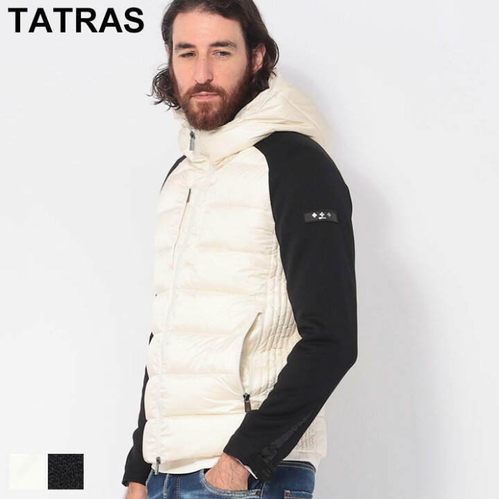 楽天市場】タトラス TATRAS 異素材切替 フロントジップ ダウンパーカー  