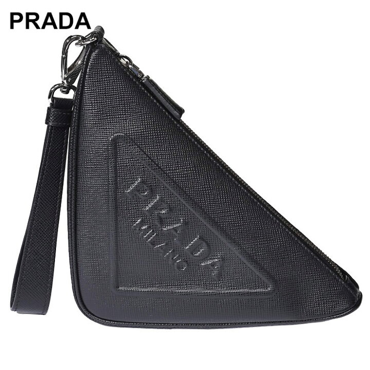 楽天市場】プラダ PRADA レザー トライアングル ポーチ PR2NE054  