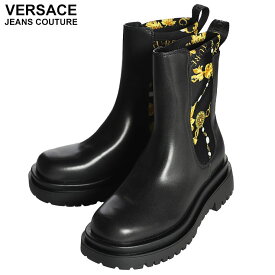 ヴェルサーチェ ジーンズ クチュール VERSACE JEANS COUTURE 合成皮革 プリント チェルシーブーツ VCL77VA3S60ZS86 ブランド レディース シューズ 靴 ブーツ ショート サイドゴア