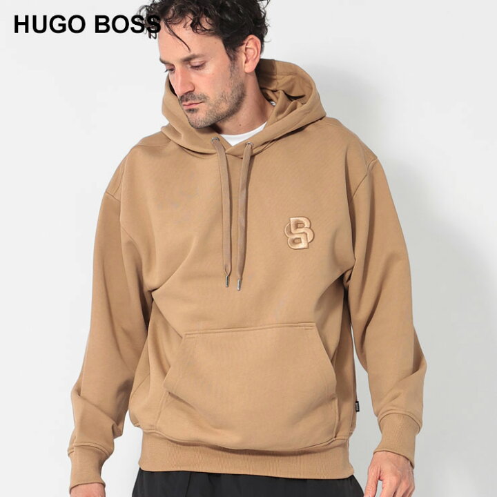 楽天市場】ヒューゴボス HUGO BOSS 裏毛 ロゴ刺繍 プルオーバー 