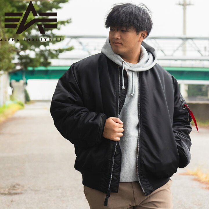 楽天市場】MA-1 3L 4L 5L 中綿ジャケット ALPHA INDUSTRIES INC  