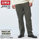 エドウィン デニムパンツ メンズ 大きいサイズ 36 38 40 42 44 ジャージーズ ロングパンツ JERSEYS ストレッチ レギュラーストレート 無地 楽 伸びる スタンダードモデル EDWIN エドウイン サカゼン