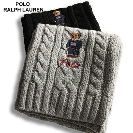 ポロラルフローレン POLO RALPH LAUREN ベア刺繍 ニット マフラー RLPC1036F4 ブランド メンズ 男性 マフラー 通勤 通学 防寒 秋冬 ギフト