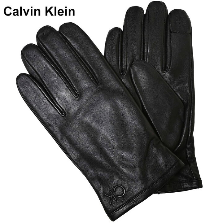 楽天市場】カルバンクライン Calvin Klein レザー 裏フリース グローブ 