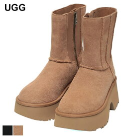 アグ UGG スエードアッパー サイドジップ ショートブーツ Classic Twin Seam New Heights UGGL1158313 ブランド レディース シューズ 靴 ブーツ ミドルブーツ 厚底 秋冬