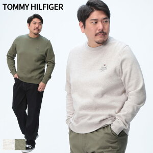 TOMMY HILFIGER g~[qtBK[ g[i[ 傫TCY Y N S N[lbN XEFbg gbvX  vI[o[ N H~ 1XL 2XL 3XL x[W I[u