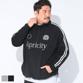 B＆T CLUB ビーアンドティークラブ 長袖 Tシャツ 大きいサイズ メンズ ポンチ素材 ハーフジップ 長袖 ゲームシャツ プルオーバー ゆったり 3L 4L 6L 7L相当 グレー ブラック