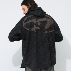 ディーゼル DIESEL チェック柄 フーディー 長袖 シャツ DSA162140TKAG ブランド メンズ 男性 トップス シャツ チェックシャツ フード 秋 冬