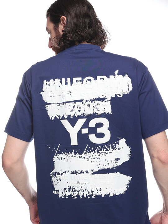 楽天市場】ワイスリー Y-3 U グラフィック バックロゴ クルーネック 