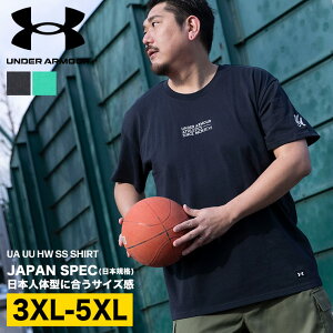 UNDER ARMOUR A_[A[}[  TVc 傫TCY Y LOOSE hJS N[lbN UU HW SS SHIRT gbvX Rbg  t  3XL 4XL 5XL ubN O[