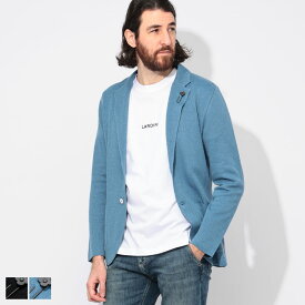 ラルディーニ LARDINI コットンリネン シングル ニット ジャケット LDLJM70ES64005 ブランド メンズ 男性 アウター ジャケット テーラード ニットジャケット ビジカジ
