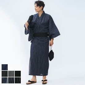 浴衣 5点セット しじら織り 浴衣 帯 扇子 下駄 巾着 32364 メンズ 男性 浴衣 和服 セット 5点 帯 下駄 扇子 信玄袋 花火 祭り 父の日