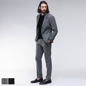 ラルディーニ LARDINI ストレッチ フランネル 無地 2つボタン シングル ノータック スーツ LD149EE63701P ブランド メンズ 男性 セットアップ スーツ ビジネス フォーマル スーツ ツーピース