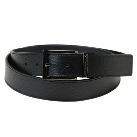 エンポリオアルマーニ EMPORIO ARMANI 回転バックル リバーシブル シボレザー ベルト EAY4S195YLO8J ブランド メンズ 男性 ベルト アクセサリー レザー 革 ビジネス フォーマル