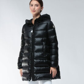 モンクレール MONCLER ナイロン フルジップ フレア ダウンコート MCLSUYENNE5 ブランド レディース アウター コート ブルゾン ロング フード 秋 冬